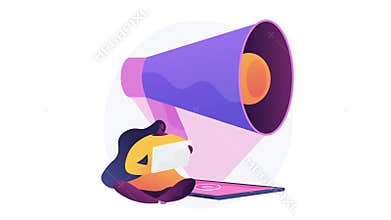 Social media marketing 4K loop animation.