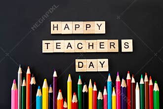 Happy teachers day card