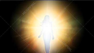 Soul journey, portal to another universe, light being, unity wallpaper