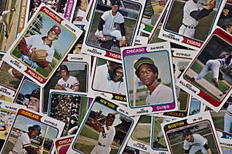 Old MLB Baseballs Cards Vintage Sports Memorabilia
