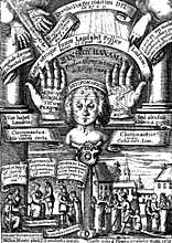 Antique chiromancy illustration