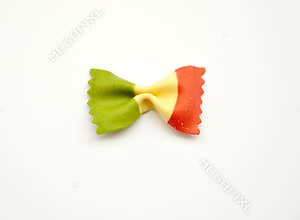 Italian iconic food : pasta with Italy's flag