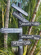 Cute signage at a Brisbane Youth Hostel