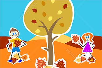 Autumn kids