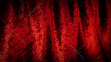 Theater Curtain Red Velvet Moving Shot