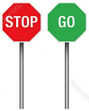 Stop and Go Signs
