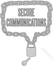 Secure Communications chain lock frame