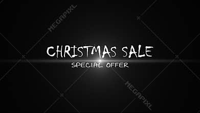 Alpha channel is included. Christmas sale. Special offer (dumping, percentages, purchases, sale). Art intro.