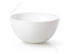 Empty white bowl