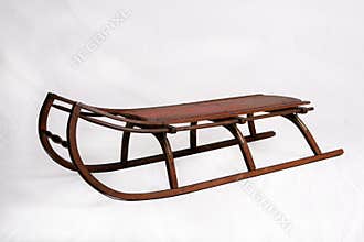 Antique snow sled