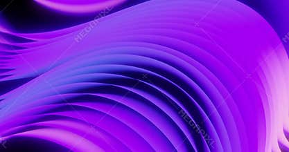 Abstract wavy neon purple and blue gradient color background
