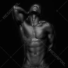 African American Looking Up