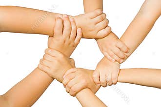 Chain of children's hand