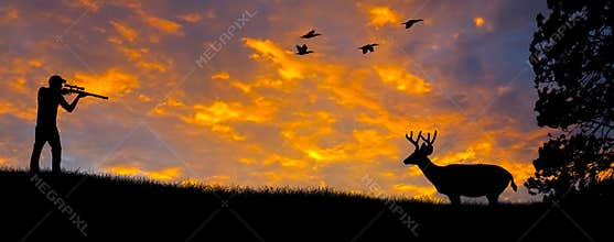 Rifle Hunting Silhouette