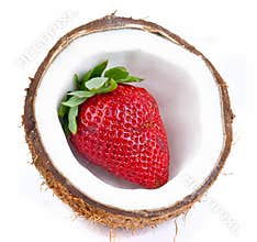 Strawberries and coconut