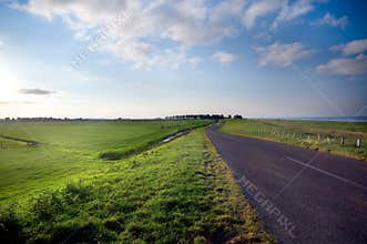 Country road in the netherland