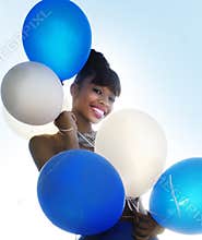 Beautiful smiling happy young woman