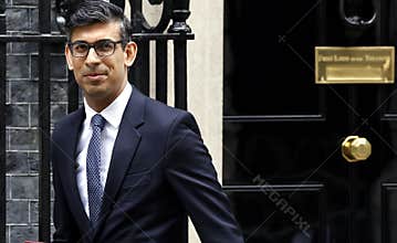 Rishi Sunak, Prime minister, Downing Street, London.