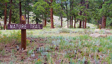 Nature trail sign
