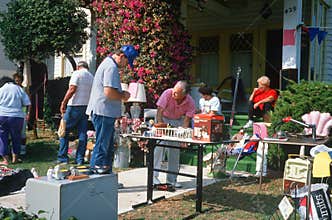 A yard sale