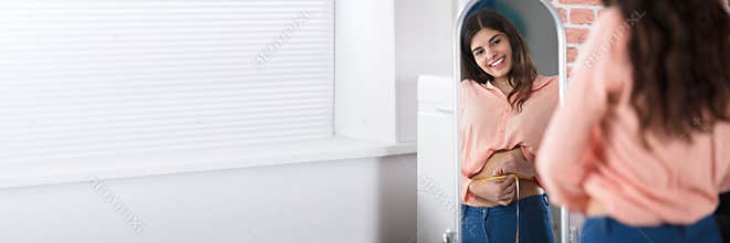 Fat And Weight Loss In Mirror