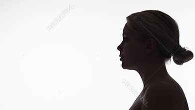 female voice woman rights silhouette sad speaking
