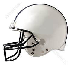 White Football Helmet