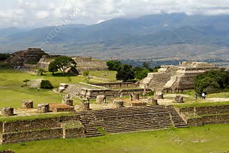 Monte alban pyramids in oaxaca mexico IV
