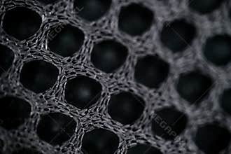 Texture with black circles in focus and blur