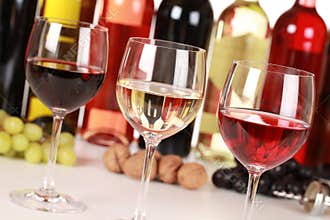 Different wines