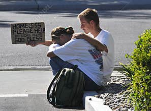Homeless Couple