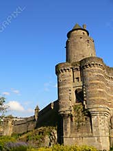 Poterne du chateau de Fougeres ( France )