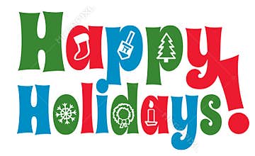 Happy Holidays with Icons