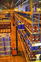 Forklift In Warehouse