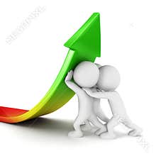 3d white people sales growth