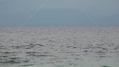 A Sea Water Horizon And Sky