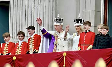 London, England, UK. 6th May, 2023. King CHARLES III and Queen Consort Camilla