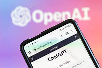 ChatGPT artificial intelligence AI Chat GPT with OpenAI logo