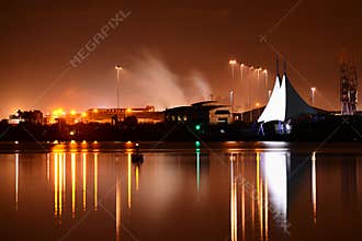 Cardiff Bay at night