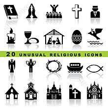 Set christian icons