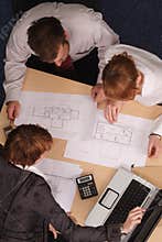 Architects brainstorming