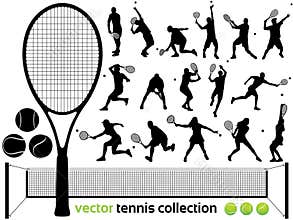 Vector tennis collection