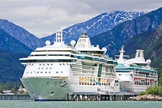 Alaska Cruise Ships Radiance, Rhapsody, Skagway