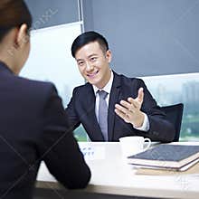 Asian business people