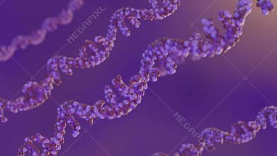 Rotating RNA or ribonucleic acid