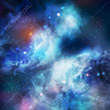 100% Vector Butterfly Galaxy