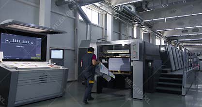 Industrial machines for printing in the factory