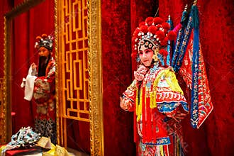Beijing opera waxwork