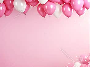 vibrant color balloons background, AIgenerated