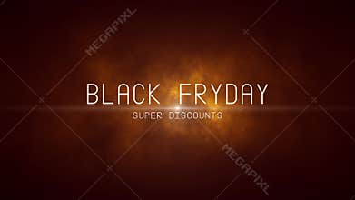 Black Friday. Big discounts (dumping, percentages, purchases, sale). Artistic intro.